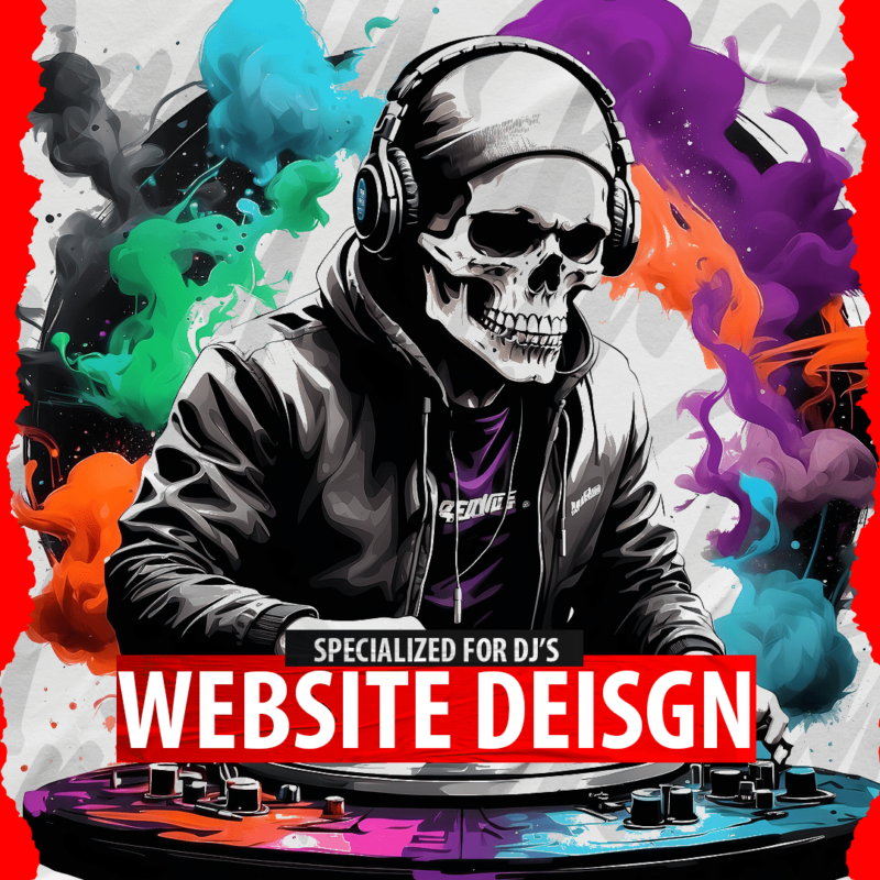 Exclusive Website Design for DJ's